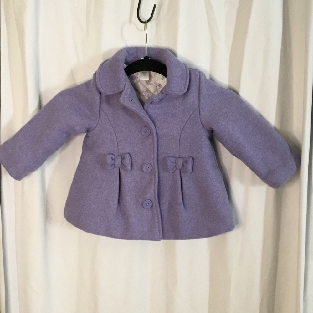 Little Me Lavender Winter Coat - 2T